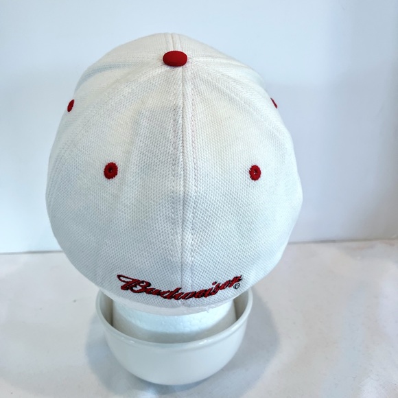 Budweiser White One Size Fits Most Hat/Cap - Picture 4 of 8